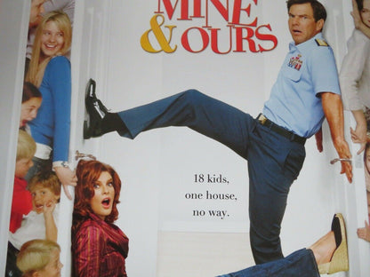 YOURS MINE & OURS US ONE SHEET  ROLLED POSTER DENNIS QUAID RENE RUSSO