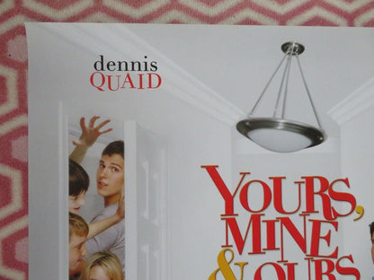 YOURS MINE & OURS US ONE SHEET  ROLLED POSTER DENNIS QUAID RENE RUSSO