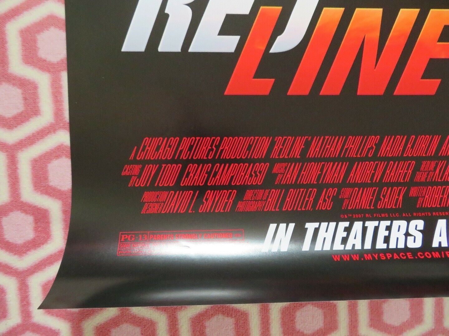 RED LINE US ONE SHEET ROLLED POSTER NICOLE GALE  ANDERSON 2013