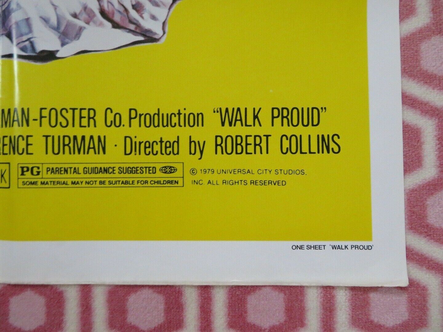 WALK PROUD US ONE SHEET  POSTER ROBBY BENSON SARAH HOLCOMB 1979