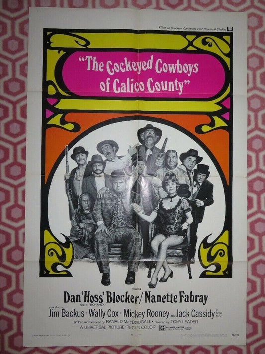 THE COCKEYED COWBOYS OF CALICO COUNTY US ONE SHEET  POSTER DAN BLOCKER