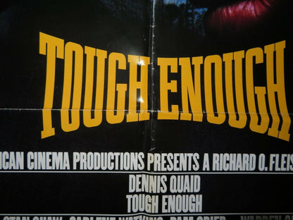 TOUGH ENOUGH US ONE SHEET POSTER DENNIS QUAID CARLENE WATKINS  1983