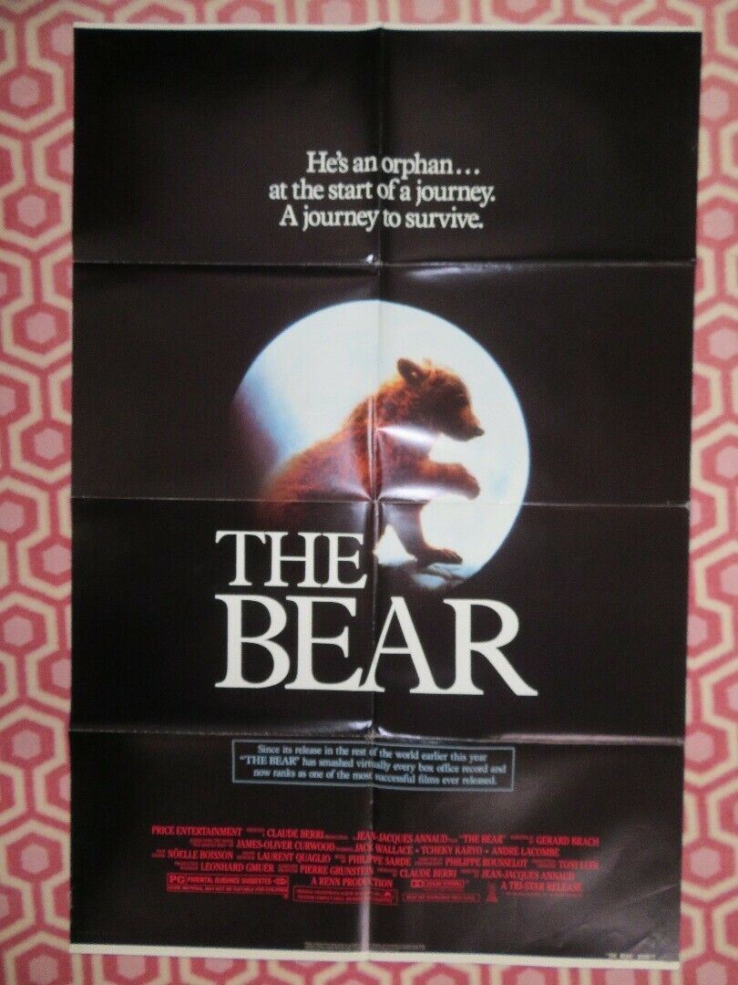 THE BEAR US ONE SHEET  POSTER JACK WALLACE 1988