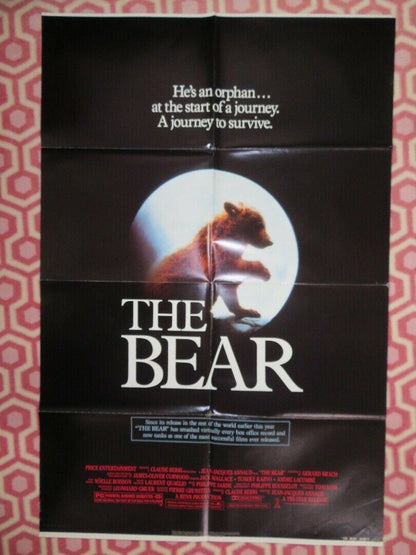 THE BEAR US ONE SHEET  POSTER JACK WALLACE 1988