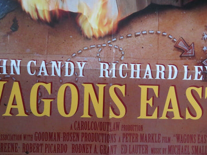 WAGONS EAST! US ONE SHEET POSTER JOE BAYS JOHH CANDY RICHARD LEWIS