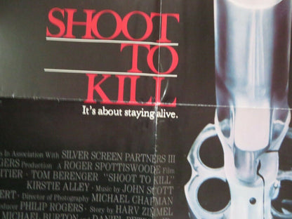 SHOOT TO KILL US ONE SHEET POSTER SIDNEY POITIER TOM BERENGER 1988