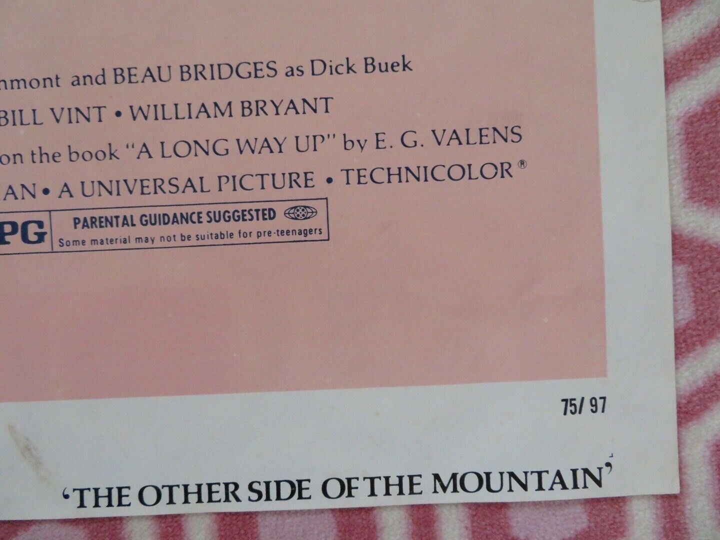 THE OTHER SIDE OF THE MOUNTAIN US ONE SHEET  POSTER MARILYN HASSETT