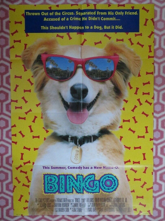 BINGO US ONE SHEET POSTER CINDY WILLIAMS DAVID RASCHE 1991