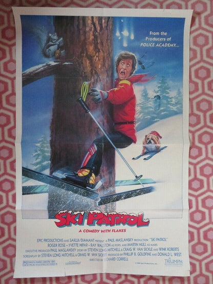 SKI PATROL US ONE SHEET  POSTER ROGER ROSE YVETTE  NIPAR 1990