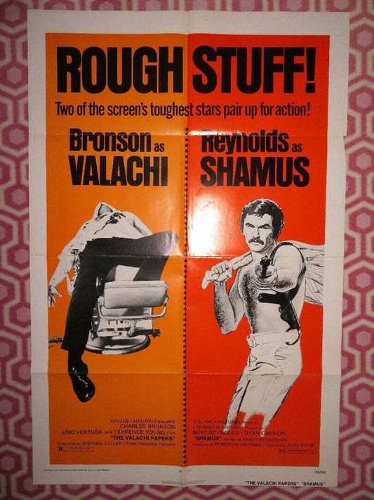 THE VALACHI PAPERS SHAMUS DOUBLE BILL US ONE SHEET  POSTER BRONSON 1973