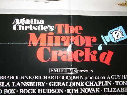 THE MIRROR CRACK'D US ONE SHEET POSTER AGASHA CHRISTIE ANGELA LANSBURY