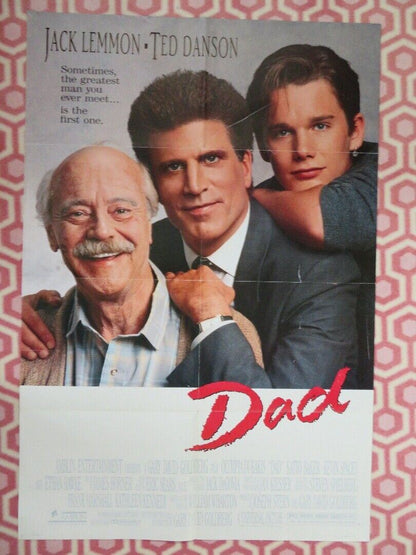 DAD US ONE SHEET (27"x 41") POSTER JACK LEMMON TED DANSON ETHAN HAWKE 1989