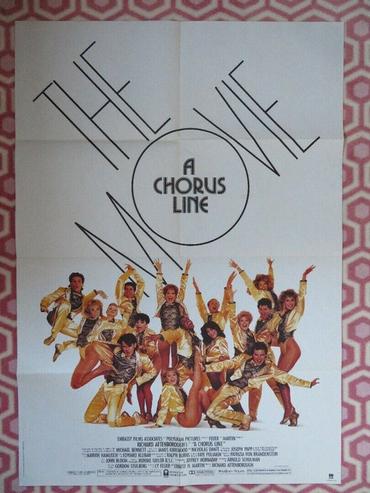 THE CHORUS LINE THE MOVIE US ONE SHEET POSTER RICHARD ATTENBROUGH '85