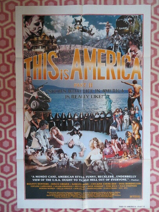 THIS IS AMERICA PART 2 US ONE SHEET  POSTER ALICE COOPER 1980