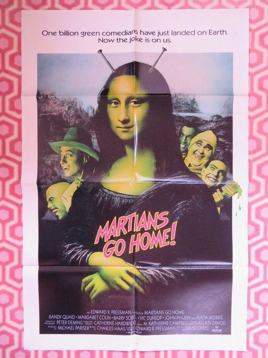 MARTIANS GO HOME US ONE SHEET (27"x 41") POSTER  RANDY QUAID RONNY COX 1989