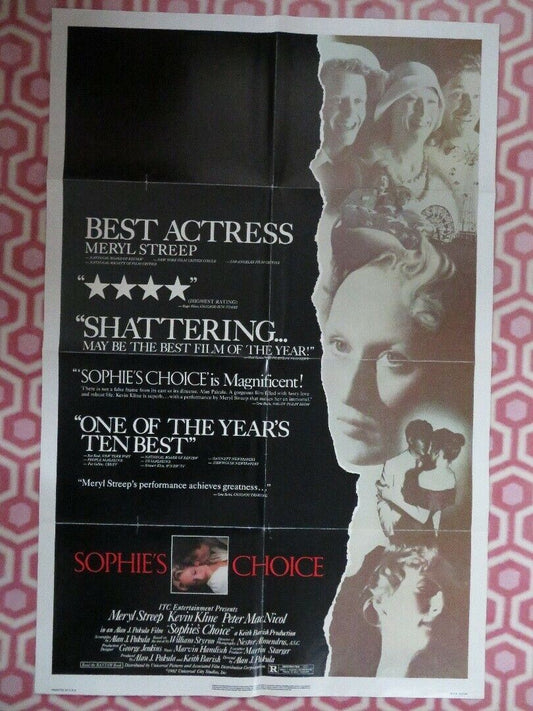 SOPHIES CHOICE US ONE SHEET  POSTER WILLIAM STYRON 1982