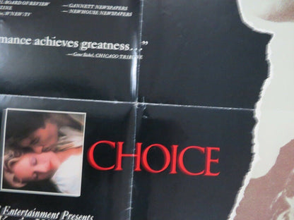 SOPHIES CHOICE US ONE SHEET  POSTER WILLIAM STYRON 1982