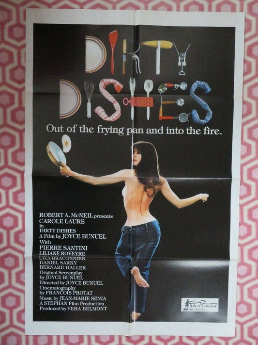 DIRTY DISHES US ONE SHEET POSTER CAROLE LAURIE PIERRE SANTINI 1978