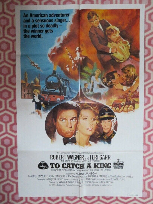 TO CATCH A KING US ONE SHEET  POSTER ROBERT WAGNER TERI GARR 1983