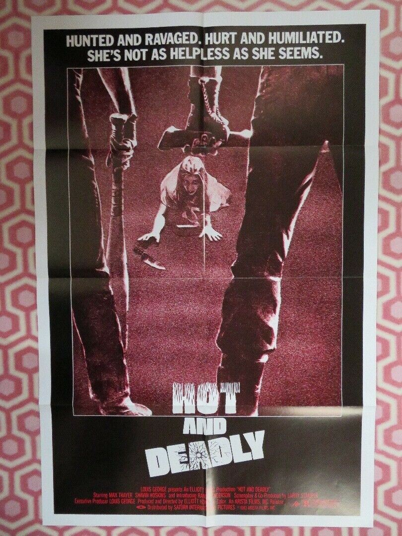 HOT AND DEADLY / THE RETRIEVERS US ONE SHEET  POSTER MAX THAYER 1983