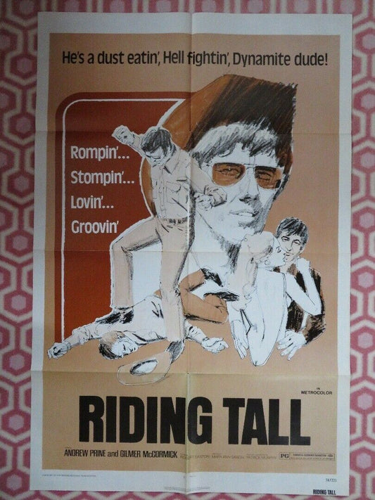 RIDING TALL / SQUARES  US ONE SHEET  POSTER ANDREW PRINE 1974