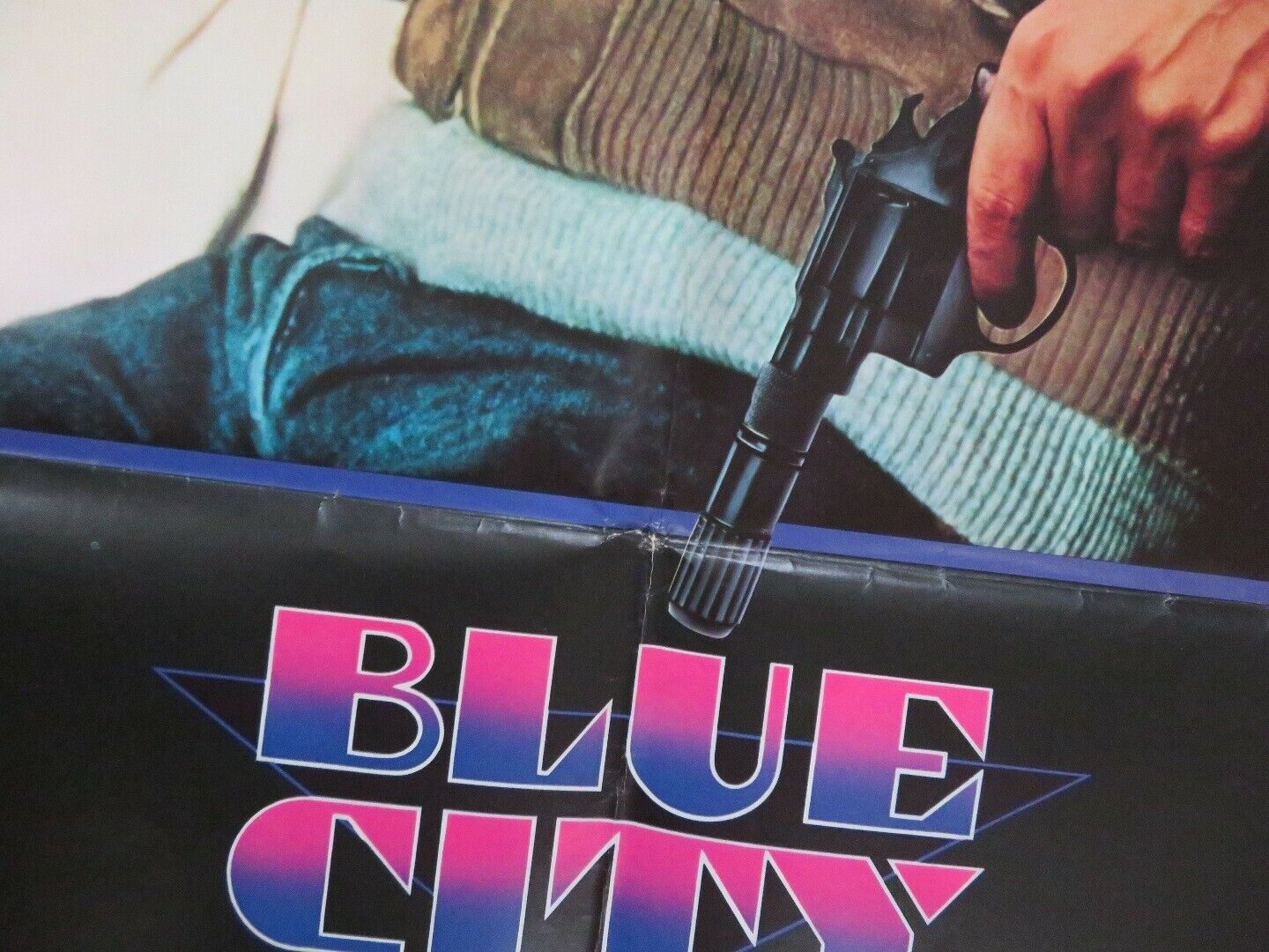 BLUE CITY  US ONE SHEET POSTER JUDD NELSON ALLY SHEEDY  1986