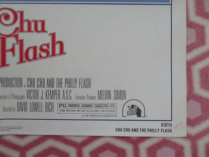 CHU CHU AND THE PHILLY FLASH US ONE SHEET  POSTER ALAN ARKIN 1981