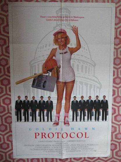 PROTOCOL US ONE SHEET  POSTER GOLDIE HAWN 1984