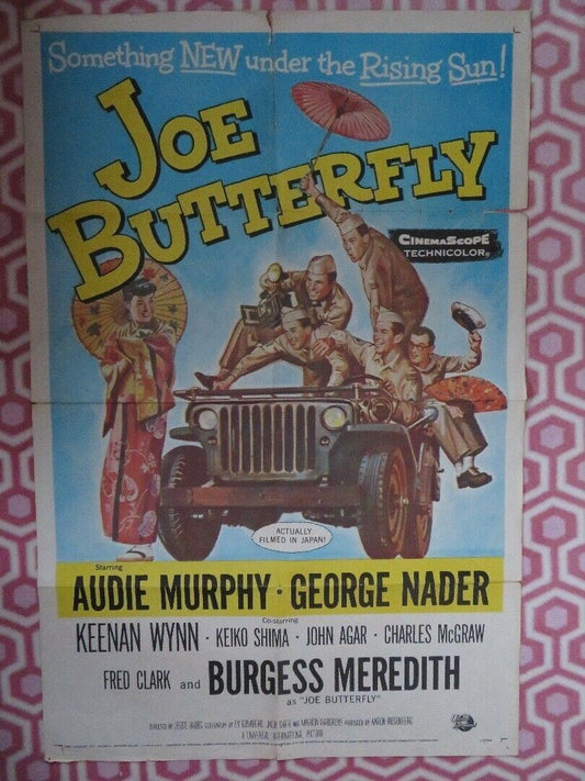 JOE BUTTERFLY US ONE SHEET POSTER AUDIE MURPHY GEORGE NADER 1957