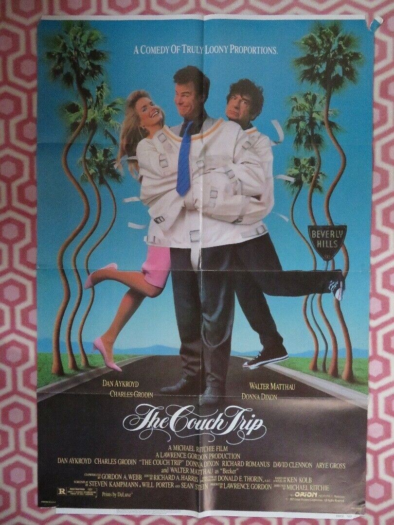 THE COUCH TRIP US ONE SHEET POSTER DAN AYKROYD WALTER MATTHAU 1988