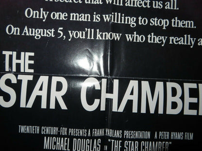 THE STAR CHAMBER US ONE SHEET  POSTER MICHAEL DOUGLAS HAL HOLBROOK '83