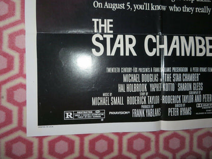 THE STAR CHAMBER US ONE SHEET  POSTER MICHAEL DOUGLAS HAL HOLBROOK '83