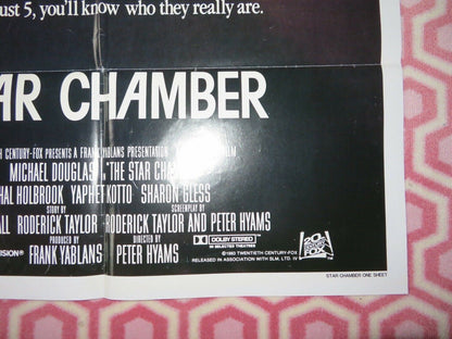 THE STAR CHAMBER US ONE SHEET  POSTER MICHAEL DOUGLAS HAL HOLBROOK '83