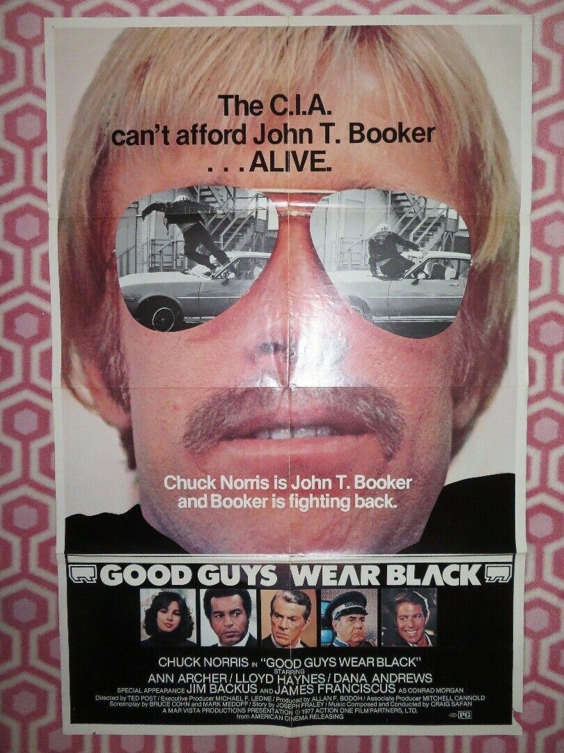 GOOD GUYS WEAR BLACK US ONE SHEET POSTER CHUCK NORRIS ANN ARCHER 1978 ...