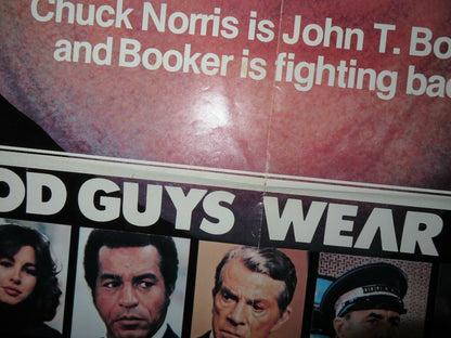 GOOD GUYS WEAR BLACK US ONE SHEET POSTER CHUCK NORRIS ANN ARCHER 1978