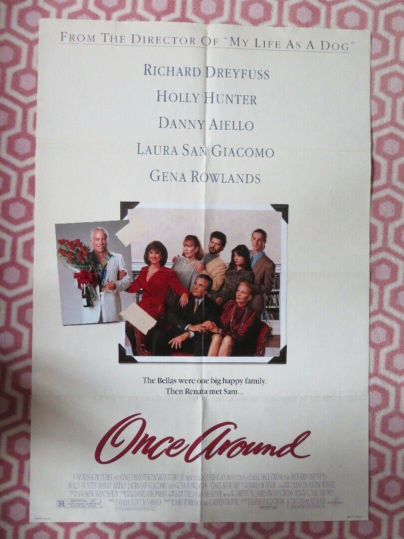 ONCE AROUND US ONE SHEET POSTER RICHARD DRETFUSS HOLLY HUNTER 1991