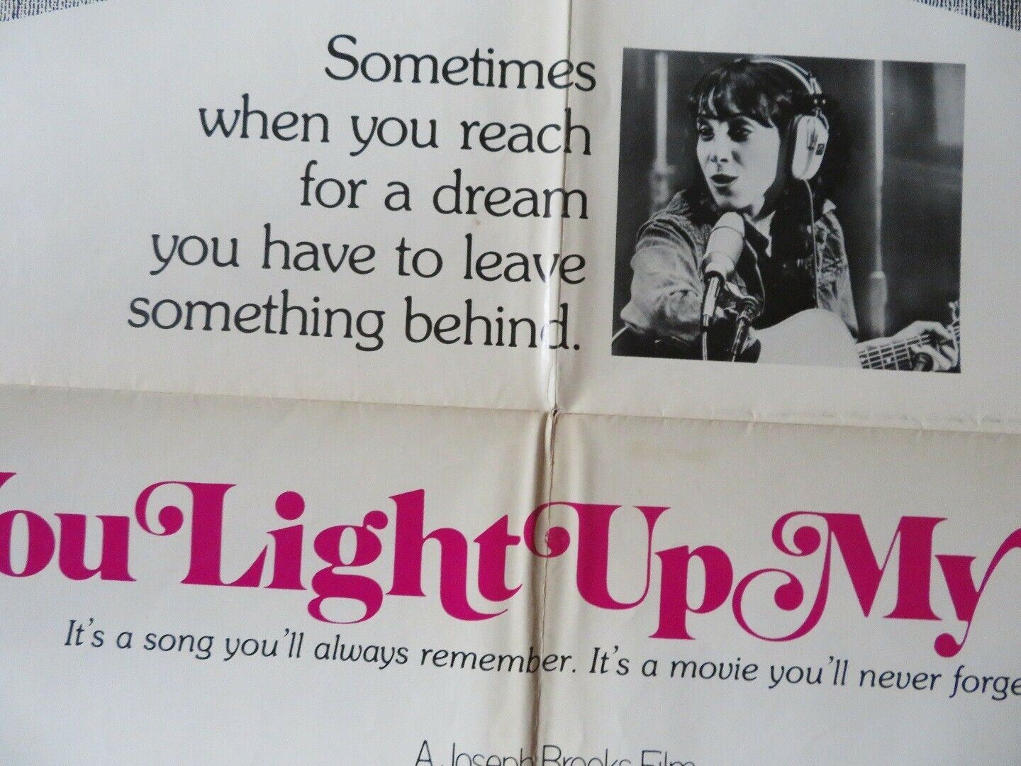 YOU LIGHT UP MY LIFE  US ONE SHEET POSTER DIDI CONN JOE SLIVER 1977