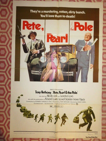 PETE, PEARL & THE POLE US ONE SHEET POSTER TONY ANTHONY 1973