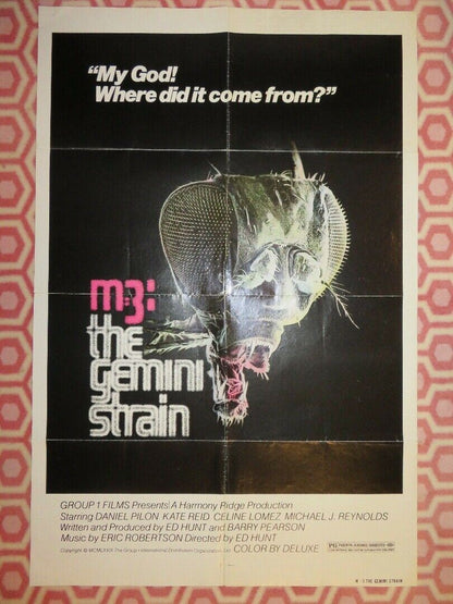 M=3: THE GEMINI STRAIN / Plague US ONE SHEET POSTER DANIEL PILON 1979