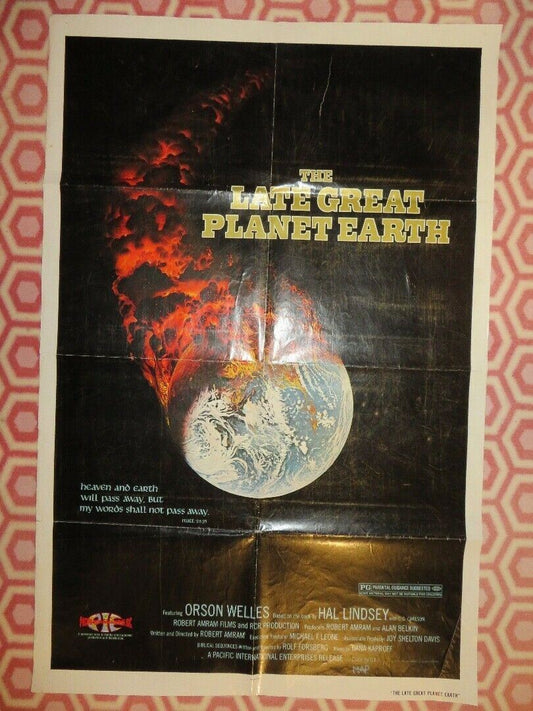 THE LATE GREAT PLANET EARTH US ONE SHEET POSTER ORSON WELLES  1976