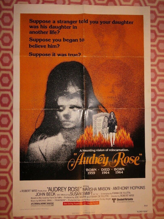 AUDREY ROSE US ONE SHEET POSTER MARSHA MASON ANTHONY HOPKINS 1977