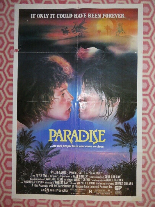 PARADISE US ONE SHEET POSTER WILLIE AAMES PHOEBE CATES  1982