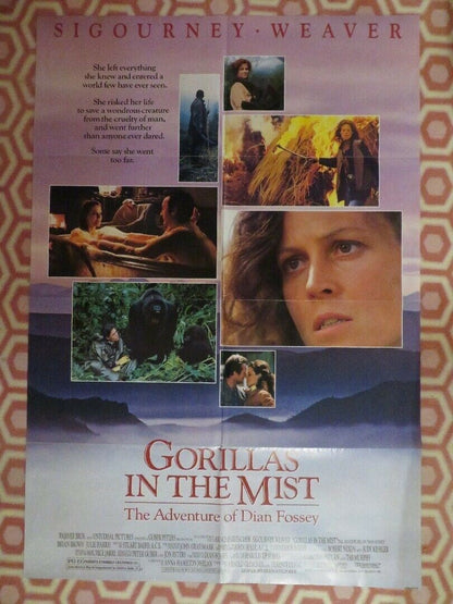 GORILLAS IN THE MIST  US ONE SHEET POSTER SIGOURNEY WEAVER 1988