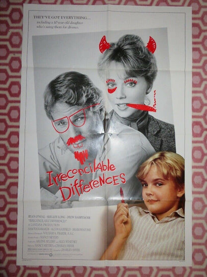 IRRECONCILABLE DIFFERENCES ONE SHEET POSTER DREW BARRYMORE 1984