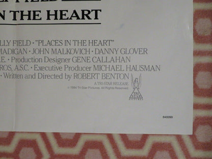 PLACES IN THE HEART ONE SHEET POSTER SALLY FIELD  LINDSAY CROUSE 1984