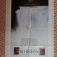 THE MISSION US ONE SHEET POSTER ROBERT DE NIRO JEREMY IRONS 1986