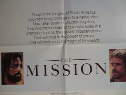 THE MISSION US ONE SHEET POSTER ROBERT DE NIRO JEREMY IRONS 1986