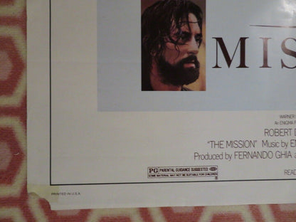 THE MISSION US ONE SHEET POSTER ROBERT DE NIRO JEREMY IRONS 1986