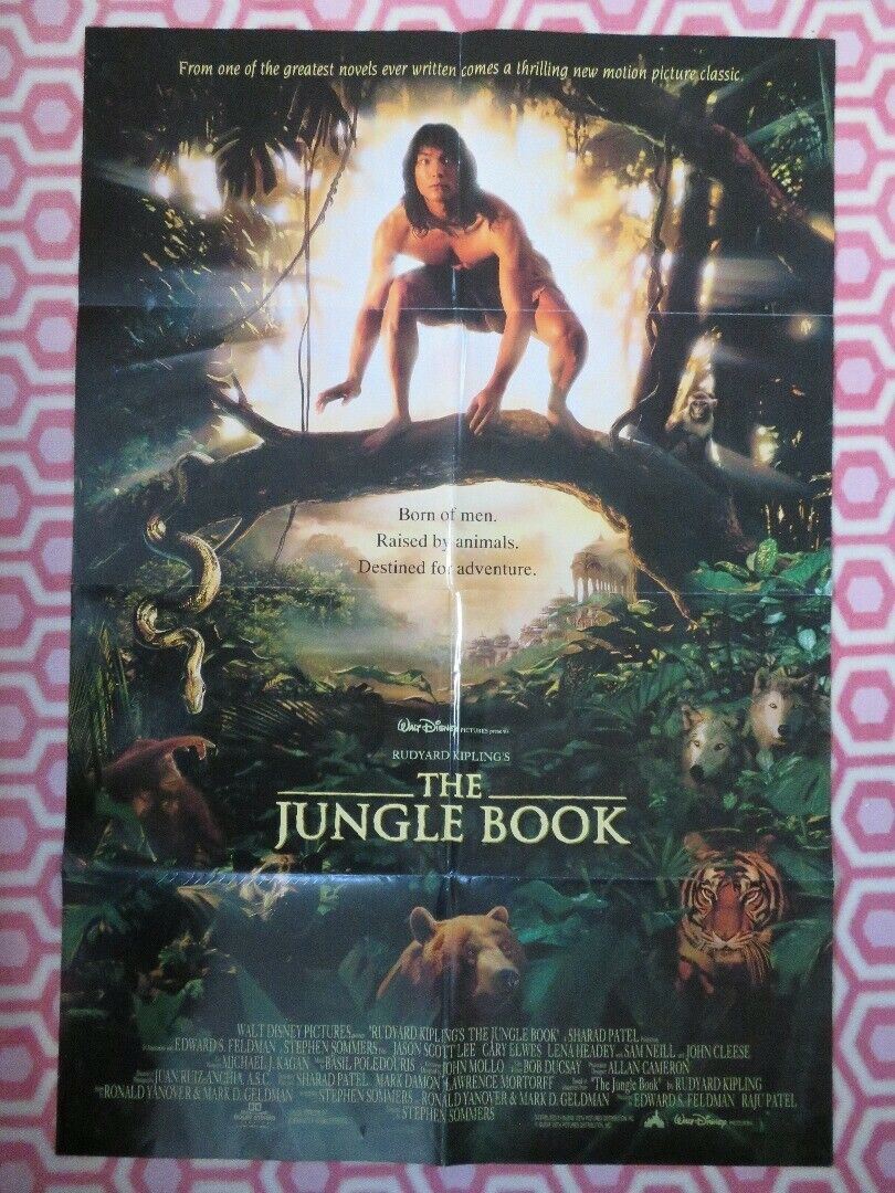 THE JUNGLE BOOK US ONE SHEET POSTER DISNEY JASON SCOTT LEE 1994