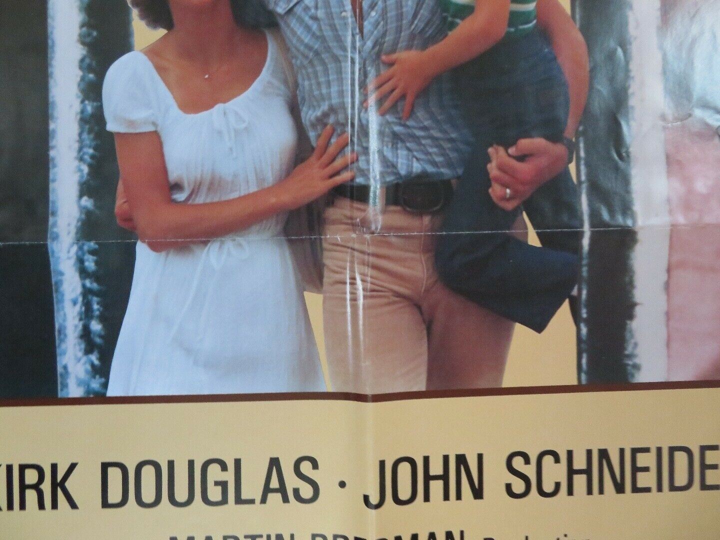 EDDIE MACONS RUN US ONE SHEET POSTER KIRK DOUGLAS JOHN SCHNEIDER 1983